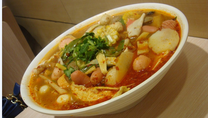 特色骨汤冒菜